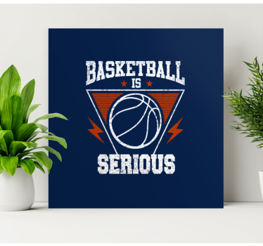 Slika na platnu sport košarka je ozbiljna - TenStickers