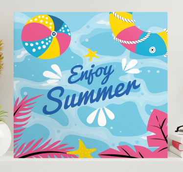 Slika na platnu sport ljetna zabava na plaži - TenStickers