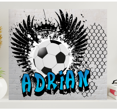 Slika na platnu sport s dizajnom inspiriranim nogometom - TenStickers
