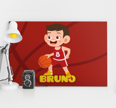 Slika na platnu sport veseo košarkaš - TenStickers