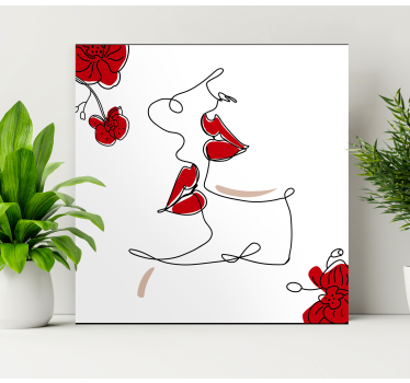 Slika na platnu umjetnost elegantna usna umjetnost - TenStickers