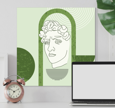 Slika na platnu umjetnost stilizirana ljudska figura - TenStickers