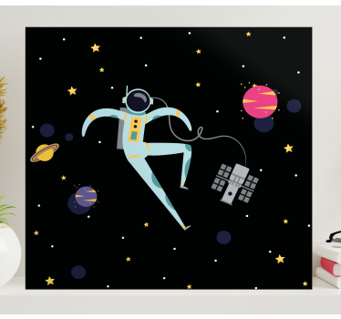 Slika na platnu video igre astronaut u svemiru - TenStickers