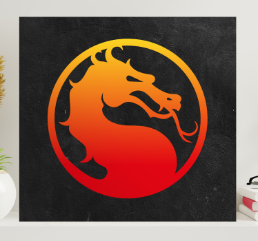 Slika na platnu video igre mortal kombat zmaj - TenStickers