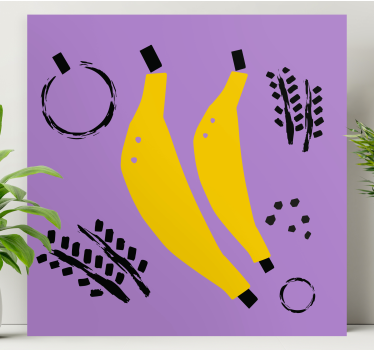 Slika na platnu voće dizajn žutih banana - TenStickers