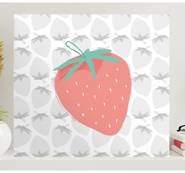 Slika na platnu voće ilustracija jagode - TenStickers