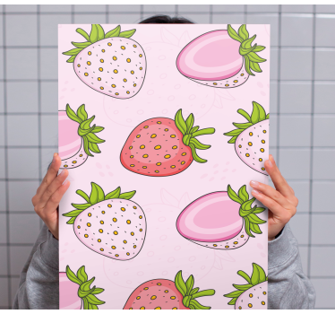 Slika na platnu voće jagodna uživancija - TenStickers