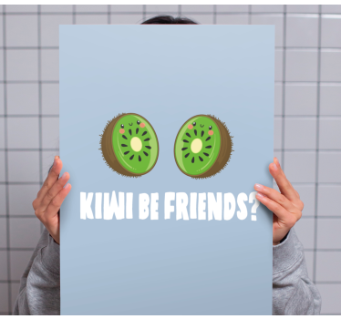 Slika na platnu voće kriška kivija prijateljstva - TenStickers