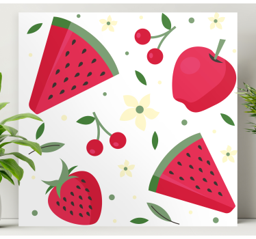 Slika na platnu voće osvježavajuća voćna poslastica - TenStickers
