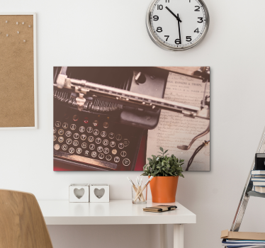 Slika na platnu voće s vintage tipkovničkim tipkama - TenStickers