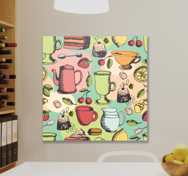 Slika na platnu voće šareni kuhinjski posuđe - TenStickers