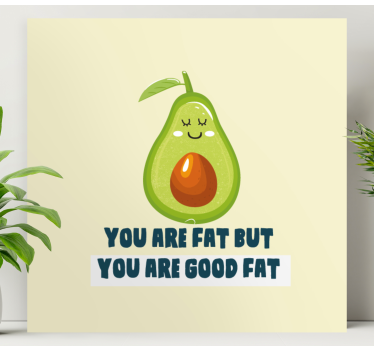Slika na platnu voće sretni avokado koncept - TenStickers