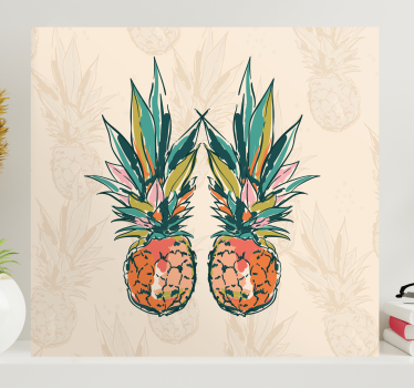 Slika na platnu voće tropski ananas duo - TenStickers