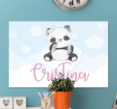 Slika na platnu životinje slatka panda figura - TenStickers