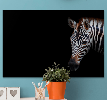 Slika na platnu životinje zebra izbliza - TenStickers