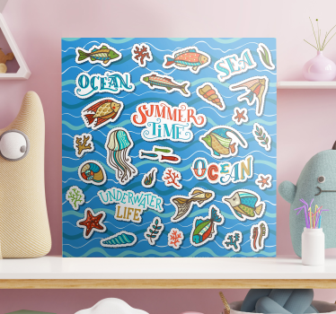 Zidne slike naljepnica na oceanu za djecu - TenStickers