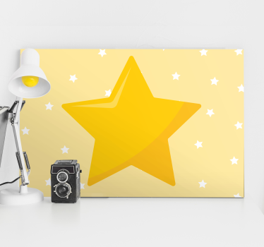 žute klasične zvjezdane zidne slike za vrtić - TenStickers