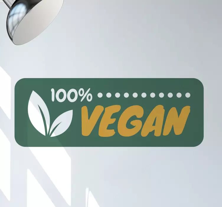 100% naljepnica za vegansku radionicu - TenStickers