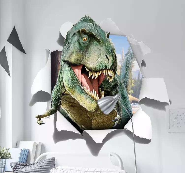 3d naljepnica za zid t-rex - TenStickers