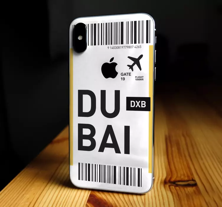 Naljepnice životinje avionska karta za dubai - TenStickers