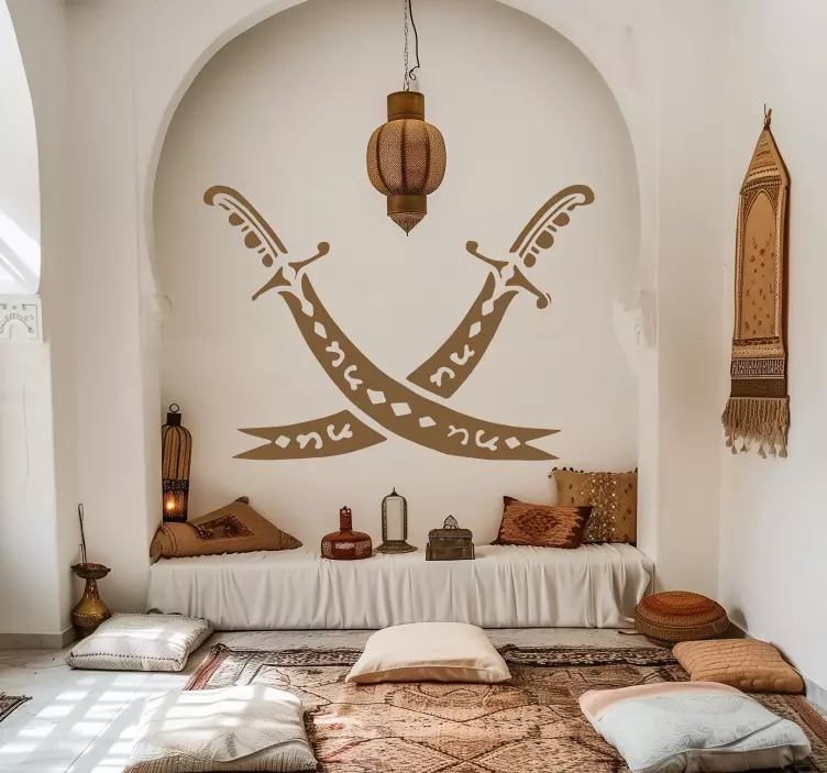 Naljepnice životinje dizajn prekriženih mačeva - TenStickers