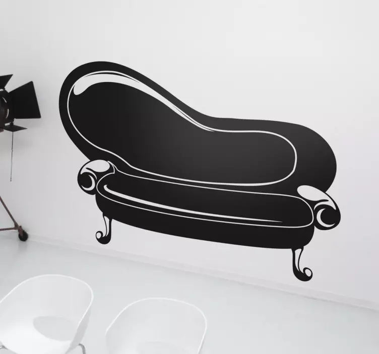 Naljepnice životinje elegantna zakrivljena sofa - TenStickers