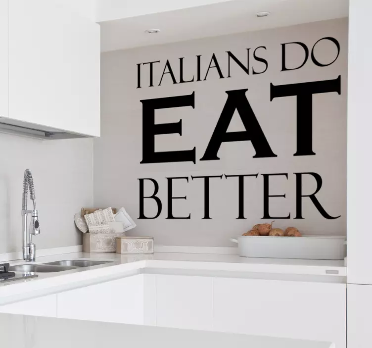 Naljepnice životinje italians do eat better - TenStickers