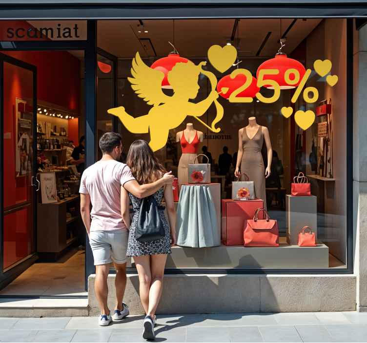 Naljepnica Svetog Valentina kerubinski popust - TenStickers