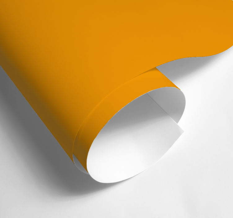 Jednobojna naljepnica za list mat žuta - TenStickers