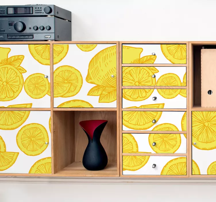 Naljepnice životinje uzorak kriški limuna - TenStickers