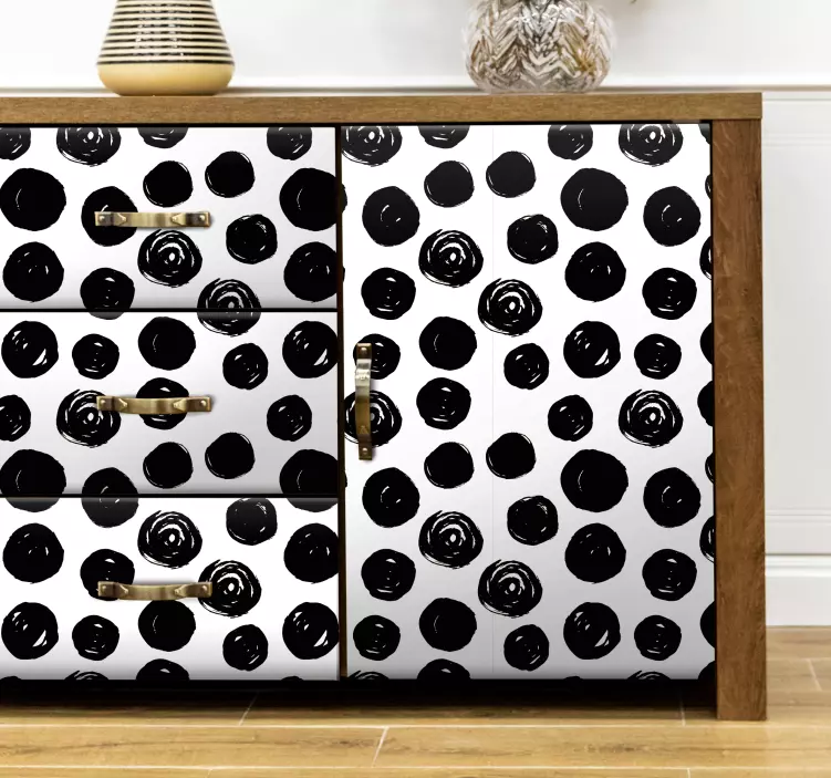 Naljepnice za namještaj s odvažnim točkicama - TenStickers