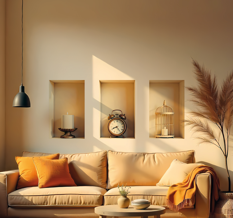 Naljepnice životinje vintage elementi u okviru - TenStickers