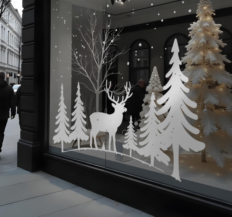 Naljepnice životinje zimski prizor - TenStickers