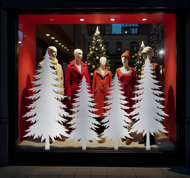 Naljepnice životinje zimsko drveće - TenStickers