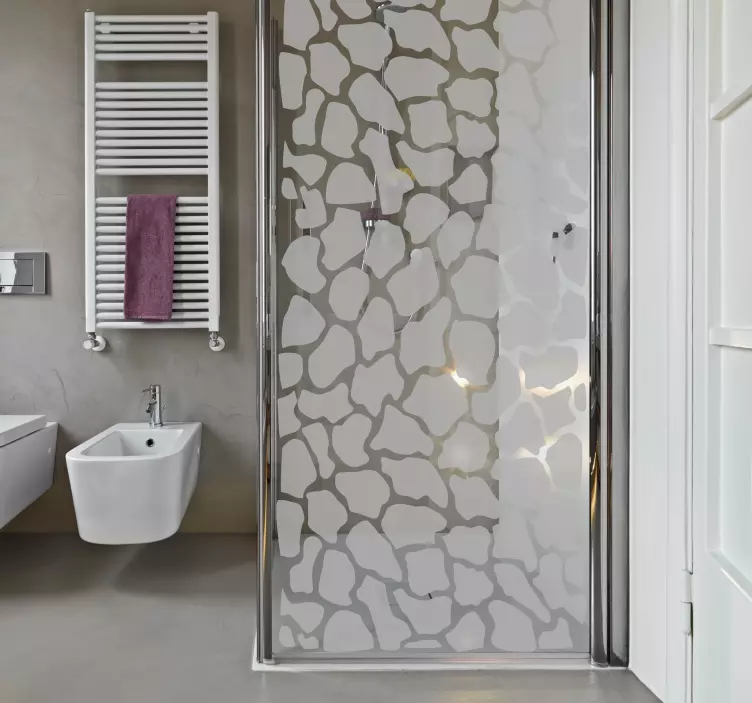 Naljepnica s tušem na žirafi - TenStickers