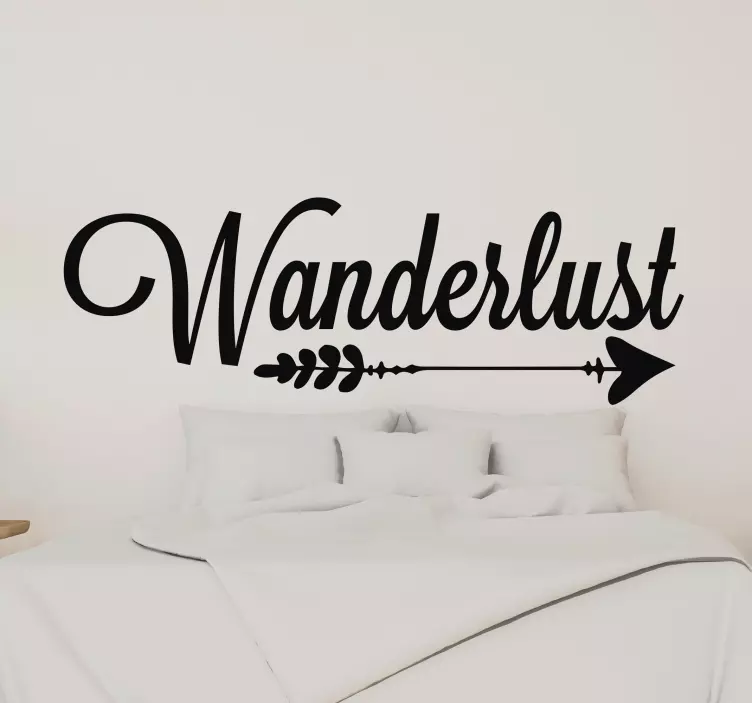 Wanderlust strelica dnevni boravak ukras - TenStickers
