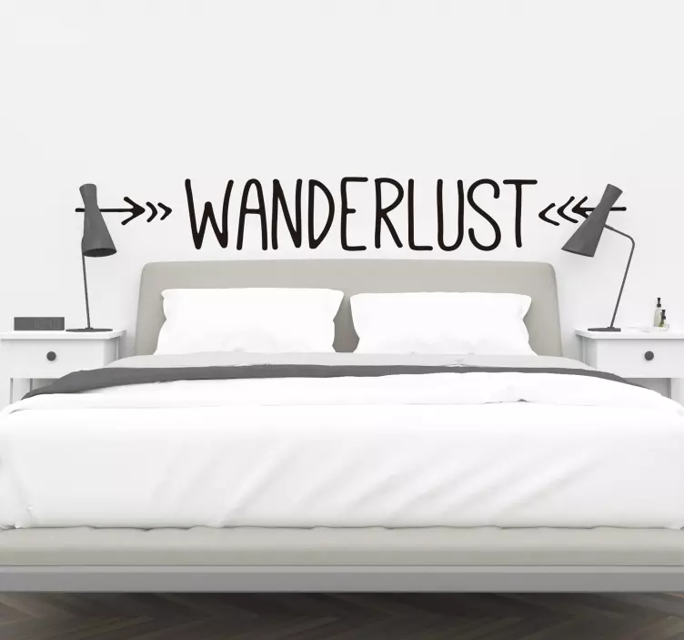 Wanderlust jednostavan ukras dnevnog boravka - TenStickers