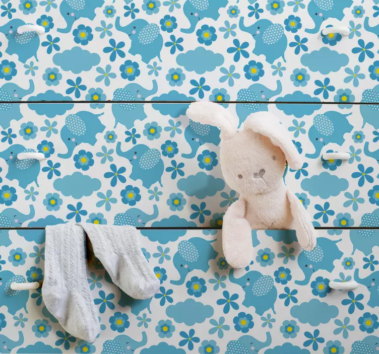 Cvjetni uzorak cvjetnog uzorka - TenStickers