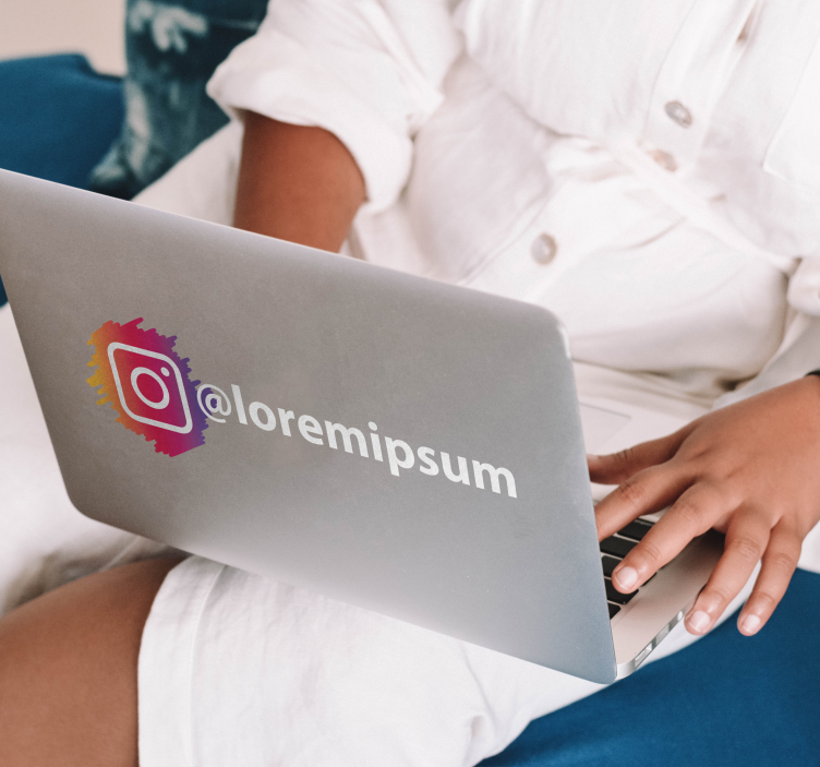 Instagram logotip društvenih mreža vinilni znak - TenStickers