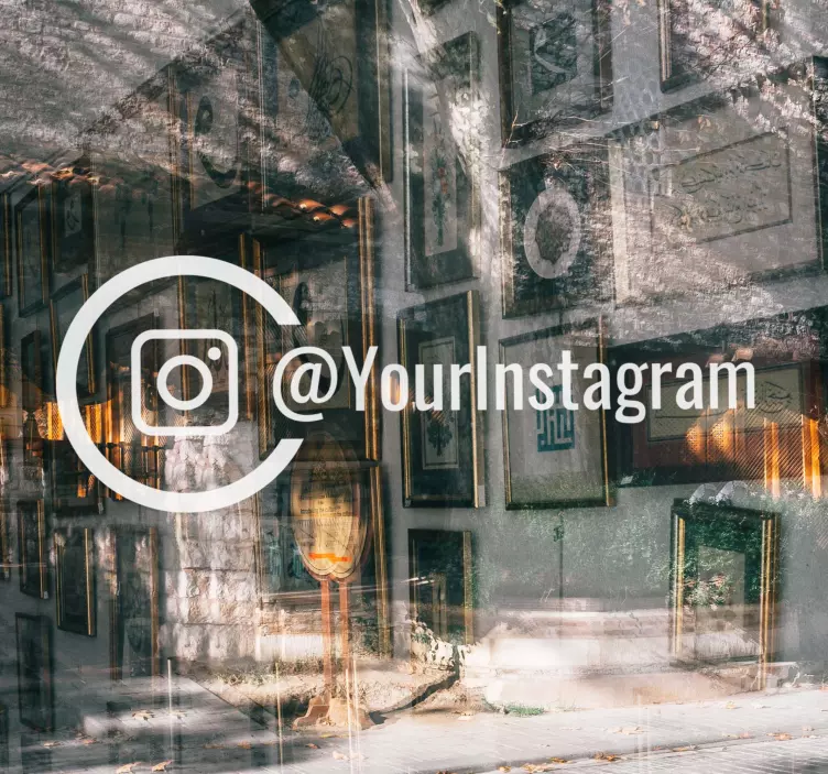 Personalizirana naljepnica prozora instagrama - TenStickers