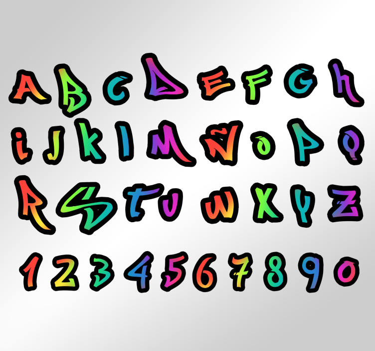 Naljepnica za prilagodbu naziva grafita - TenStickers