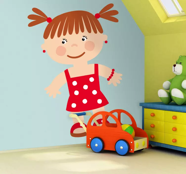 Naljepnica za djecu Šarmantna silueta žene - TenStickers