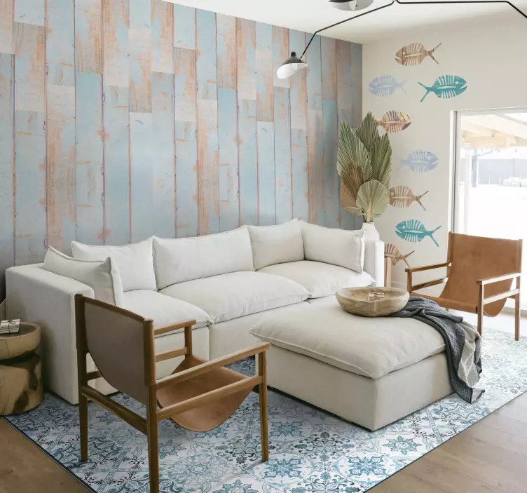 Naljepnice zidova za morske životinje u obliku ribe - TenStickers