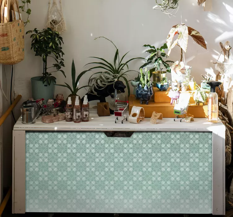 Naljepnice za namještaj cvjetni uzorak blijeđenja - TenStickers