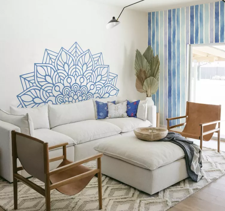 Naljepnica na uzglavlju mandala joge - TenStickers