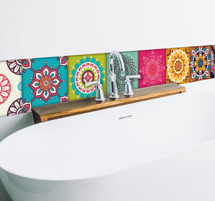 Naljepnica za zid marokanskih ukrasa - TenStickers