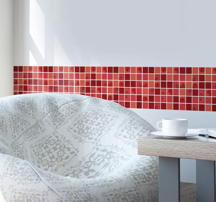 Naljepnica s pločicama od maka mozaika - TenStickers