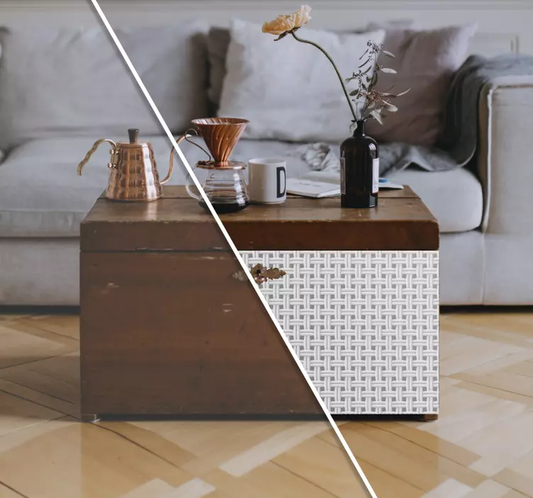 Naljepnice za namještaj uzorak tkane teksture - TenStickers