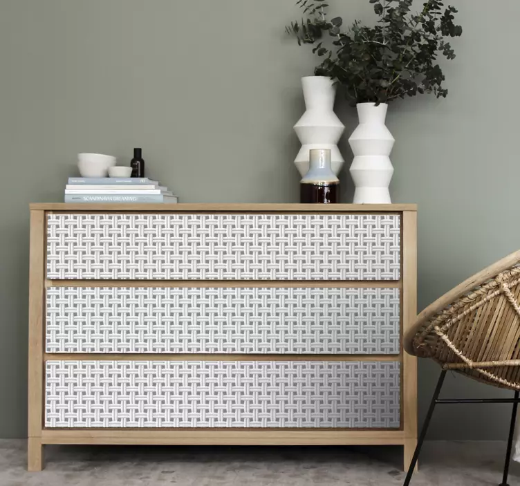 Naljepnice za namještaj uzorak tkane teksture - TenStickers