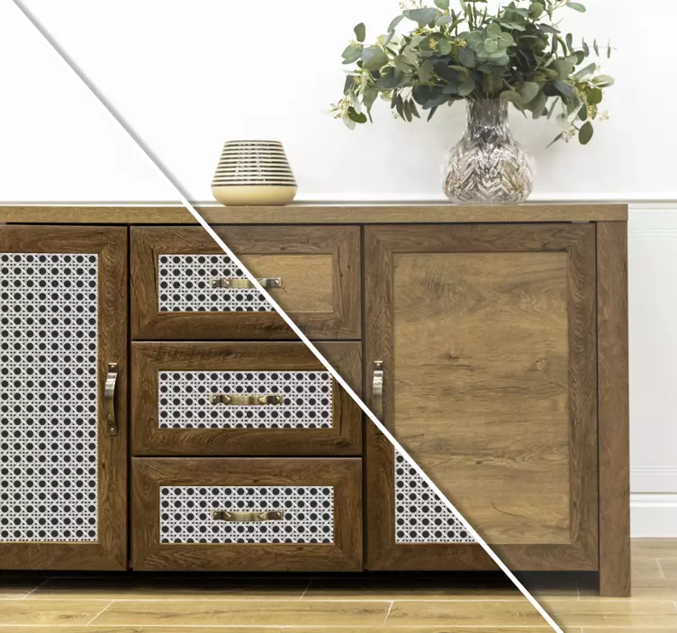 Naljepnice za namještaj suvremeni uzorak lišća - TenStickers